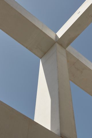 Concrete pillars