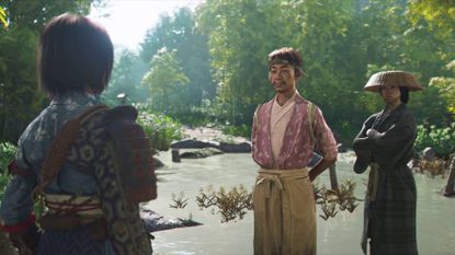 Assassin's Creed Shadows Scouts talking to Naoe and joining Hideout