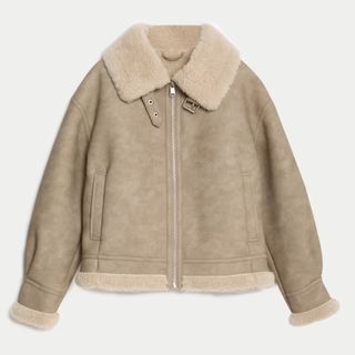 M&S Faux Shearling Jacket