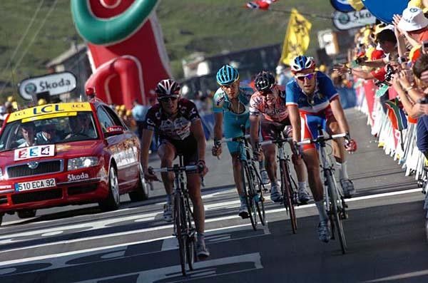 Moreau, Evans, Kashechkin, Schleck