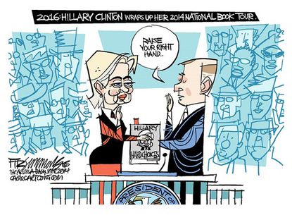 Political cartoon Hillary Clinton book 2016