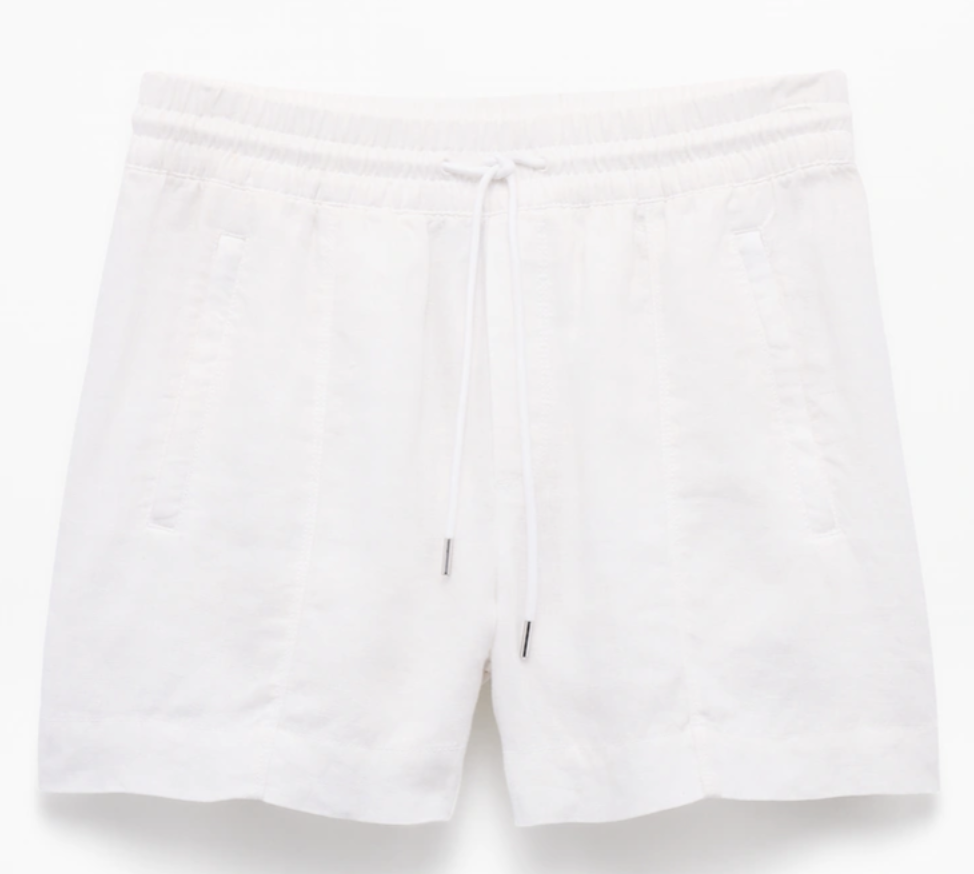 Athleta, Retreat Linen Mid Rise 4" Short