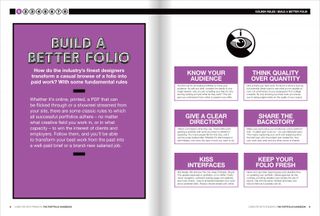 Spread from chapter one: build a better portfolio