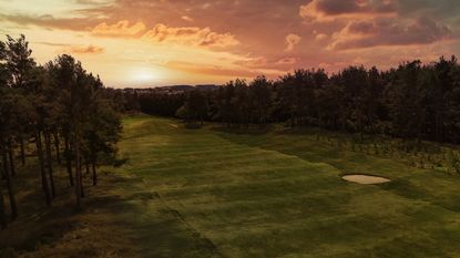 A hole at Forfar Golf Club