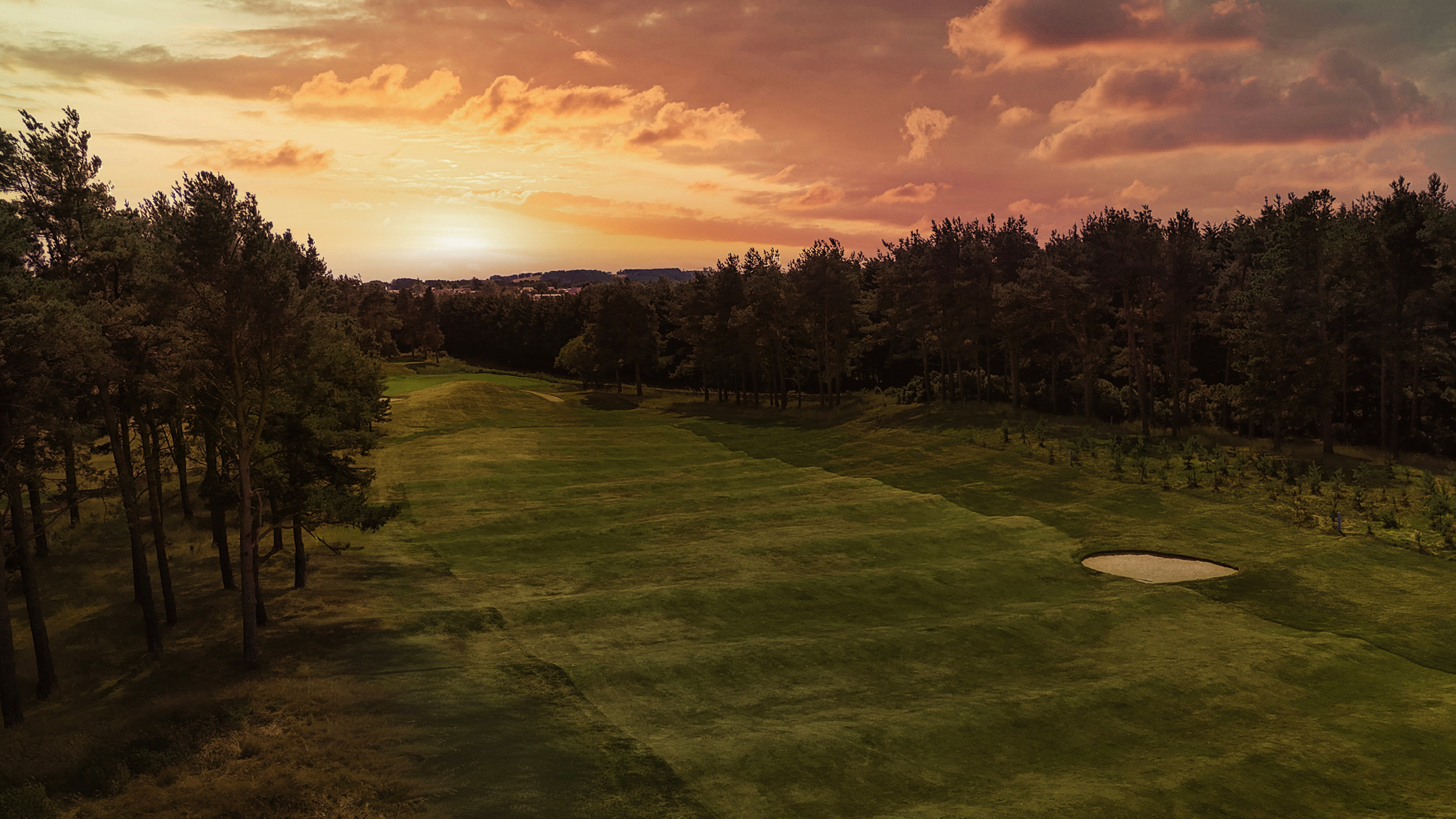 A hole at Forfar Golf Club