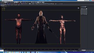 One of Cerebri Studios artists, Andy Sharrat, modelled the CG version of Pinhead, based on Paul’s new-look designs, and the bloodied bodies