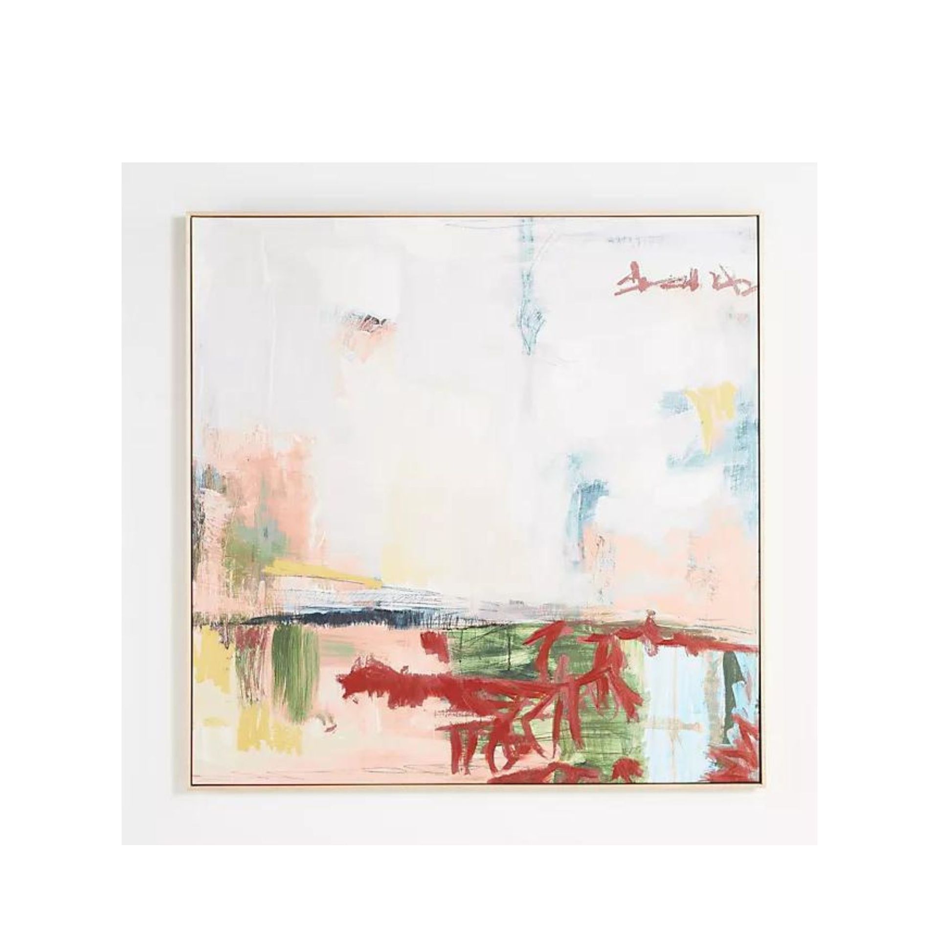 large abstract wall art piece for staircase