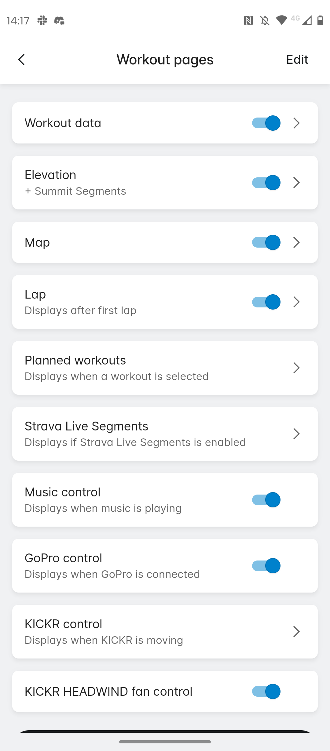 Wahoo Elemnt Ace App