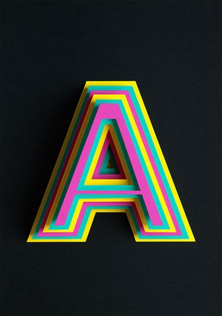 Beautiful 3D font crafted with paper | Creative Bloq