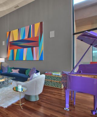 Grand piano in Alicia Keys’s Arizona home
