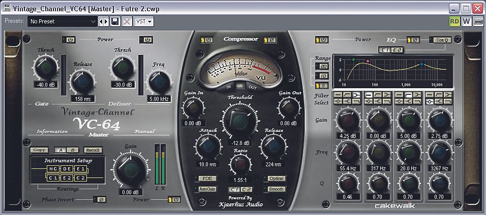 Kjaerhus Audio's involvement has ensured that the VC-64 channel strip plug-in is a cracker.