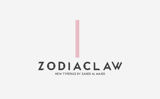 Free font: Zodiaclaw