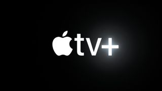 A screenshot of the Apple TV Plus logo in front of a black background.