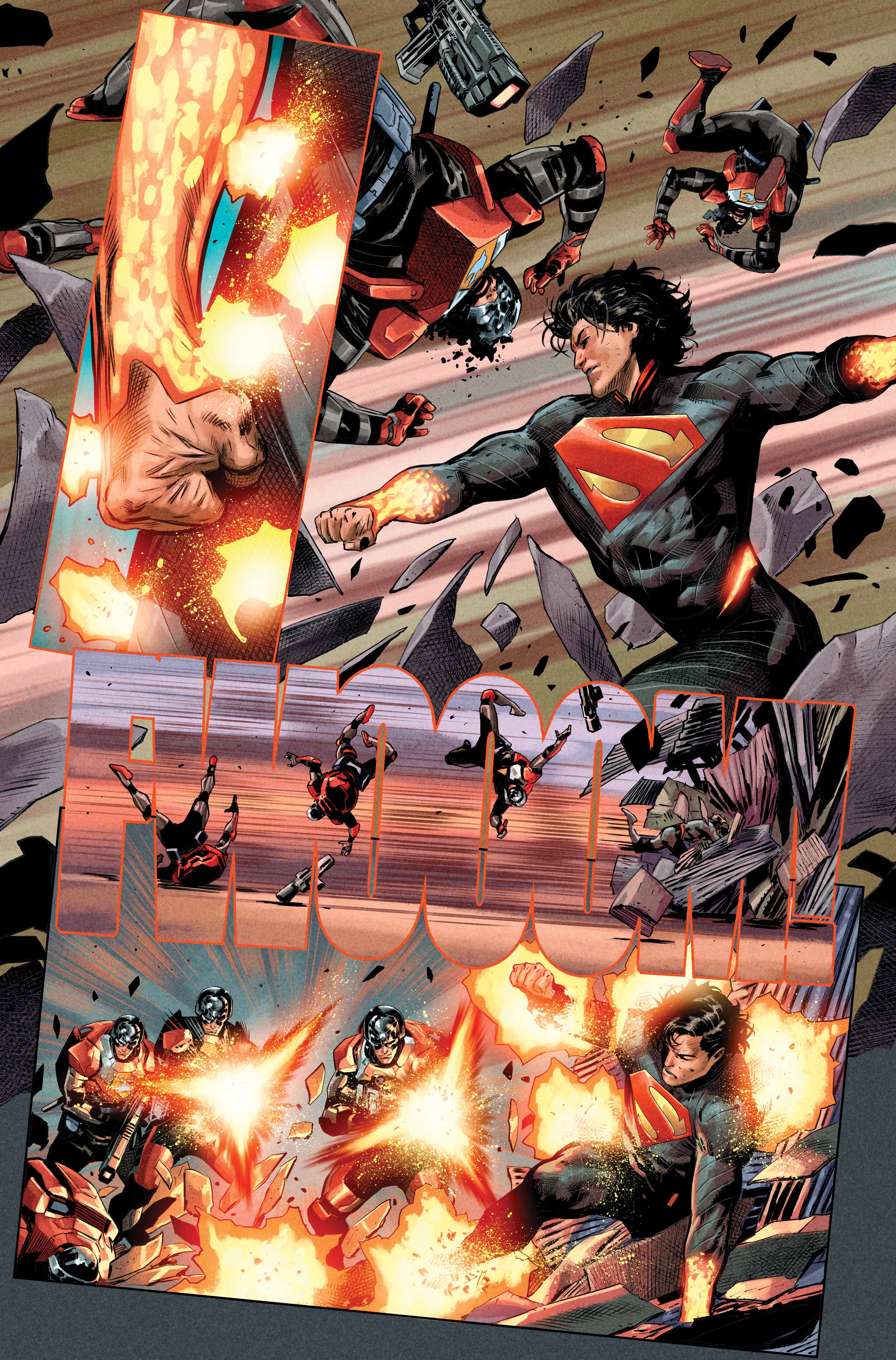 Interior pages from Absolute Superman #1.