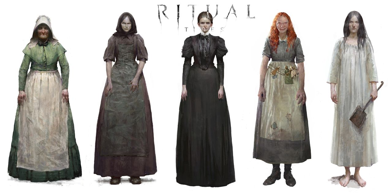 Concept art from Unreal Engine 5 horror game Rital Tides