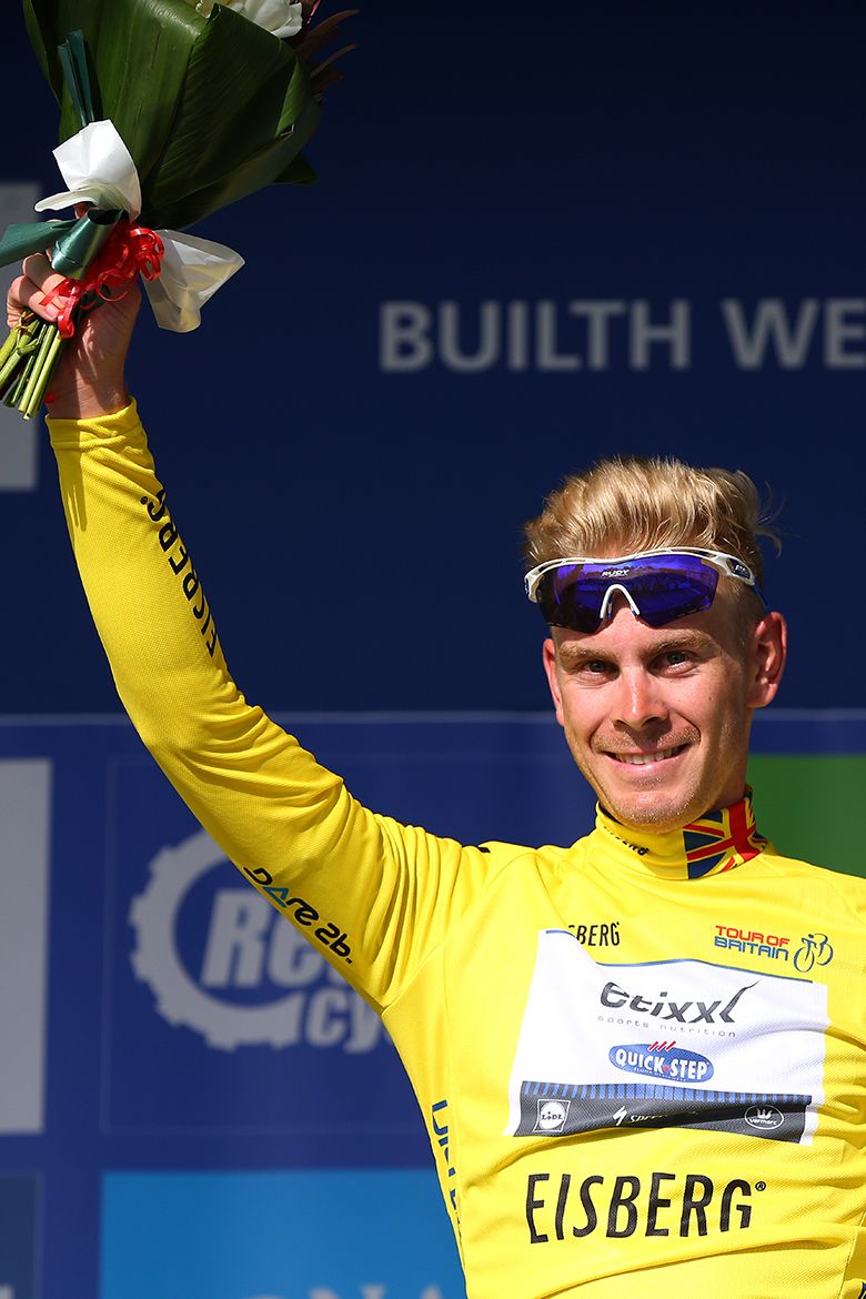 Julian Vermote (Etixx-Quickstep) in the overall lead at Tour of Britain