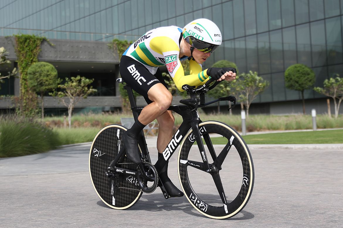 Rohan Dennis rides to victory