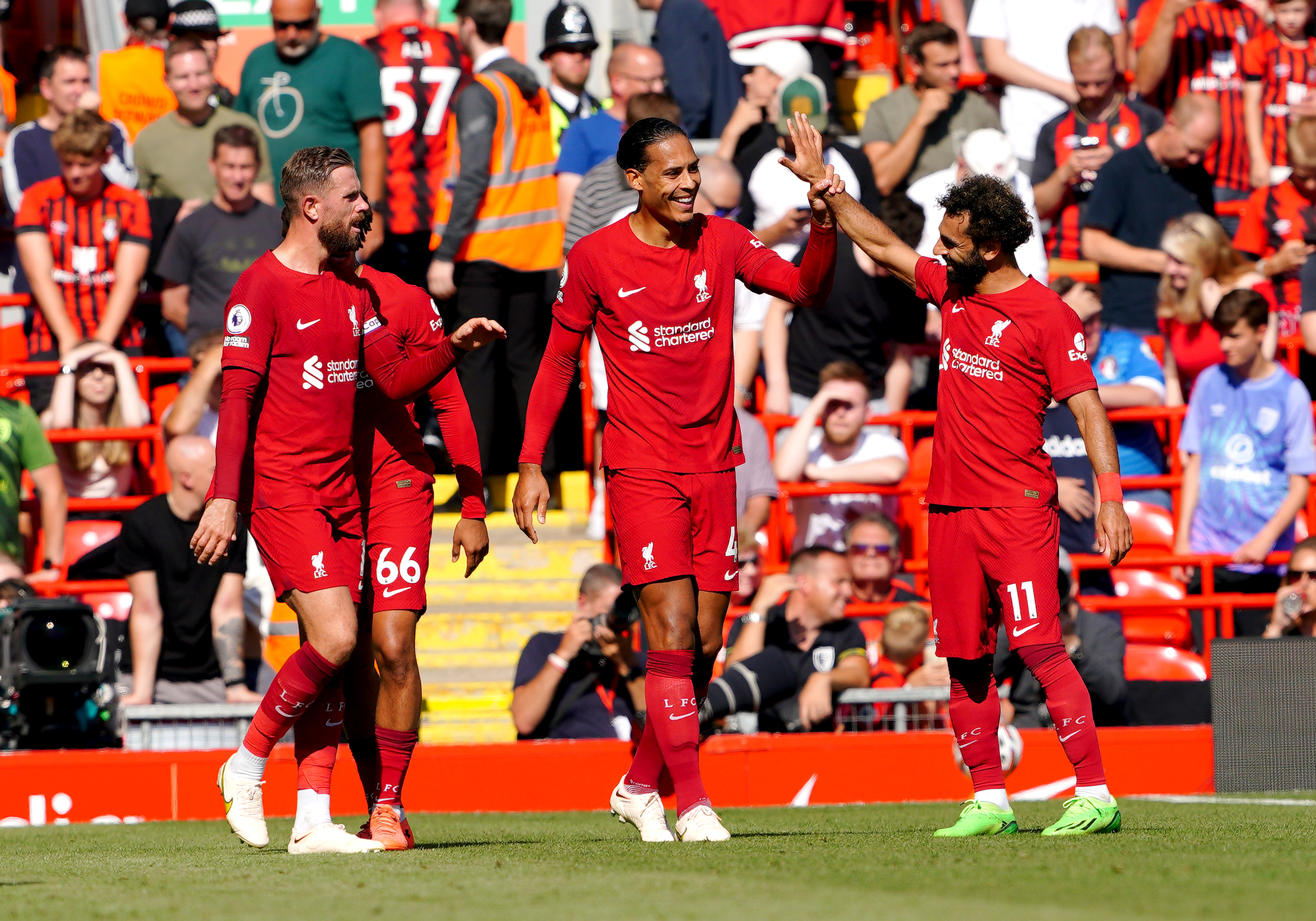 Virgil van Dijk hopes Liverpool can build on thumping win over Bournemouth