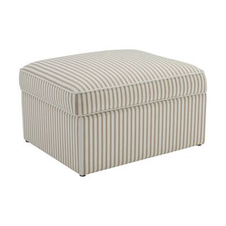 DUSK Soho Ottoman Storage Pouffe - Sand Stripe