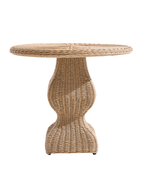 The Felix Wicker Outdoor Accent Table by Jake Arnold