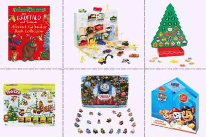 Baby advent calendar a montage of products