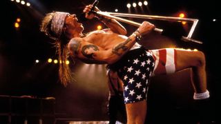 Guns N’ Roses’ Axl Rose on stage