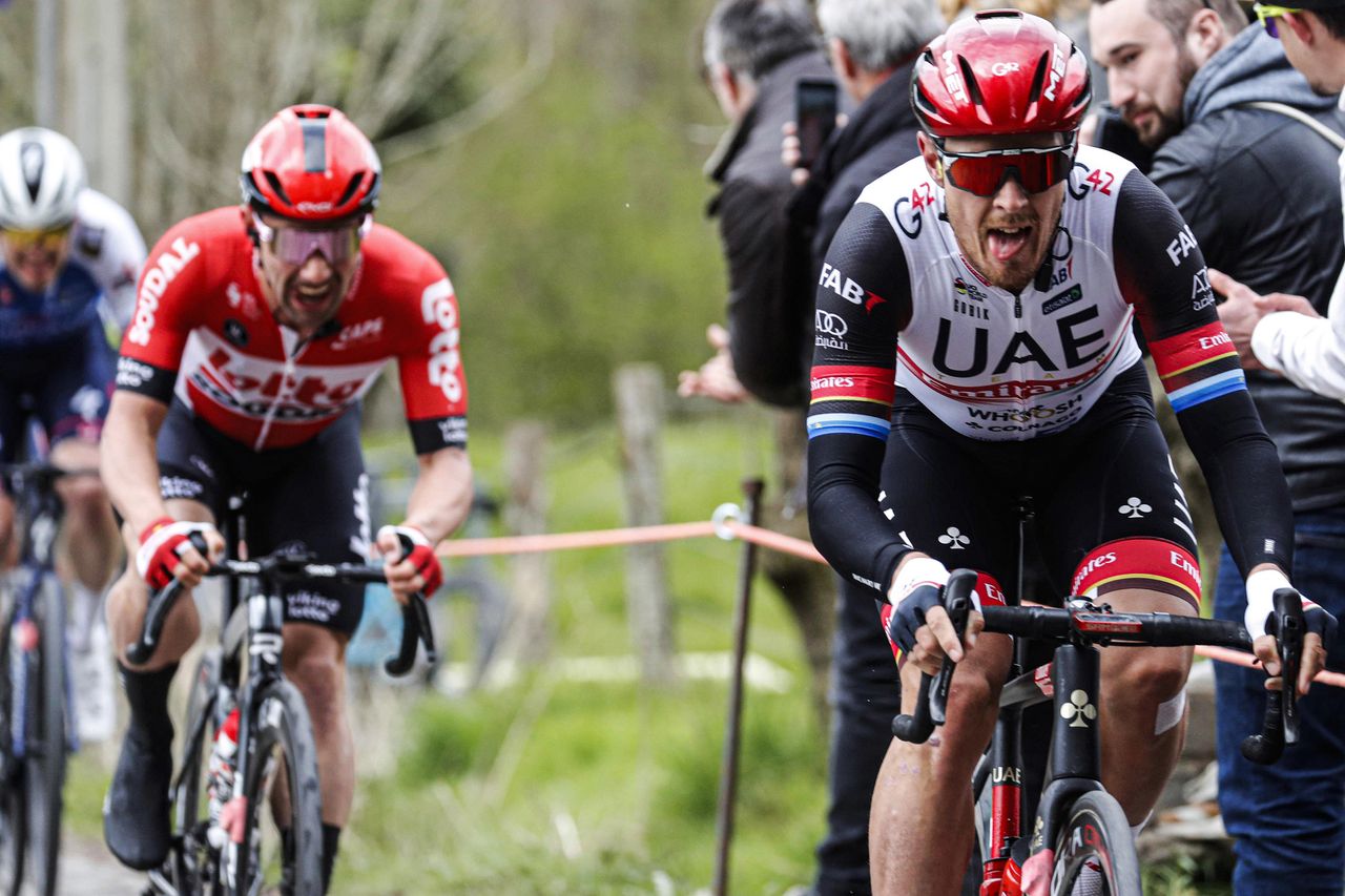 Ronde van Vlaanderen 2022 - Tour of Flanders - 106th Edition - Antwerp - Oudenaarde 272,5 km - 03/04/2022 - Matteo Trentin (ITA - UAE Team Emirates) - photo Dion Kerckhoffs/CV/SprintCyclingAgency&Acirc;&copy;2022