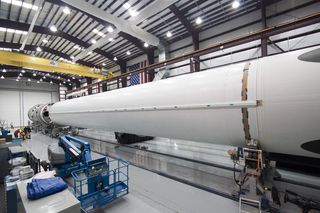 Inside the SpaceX Falcon Hangar