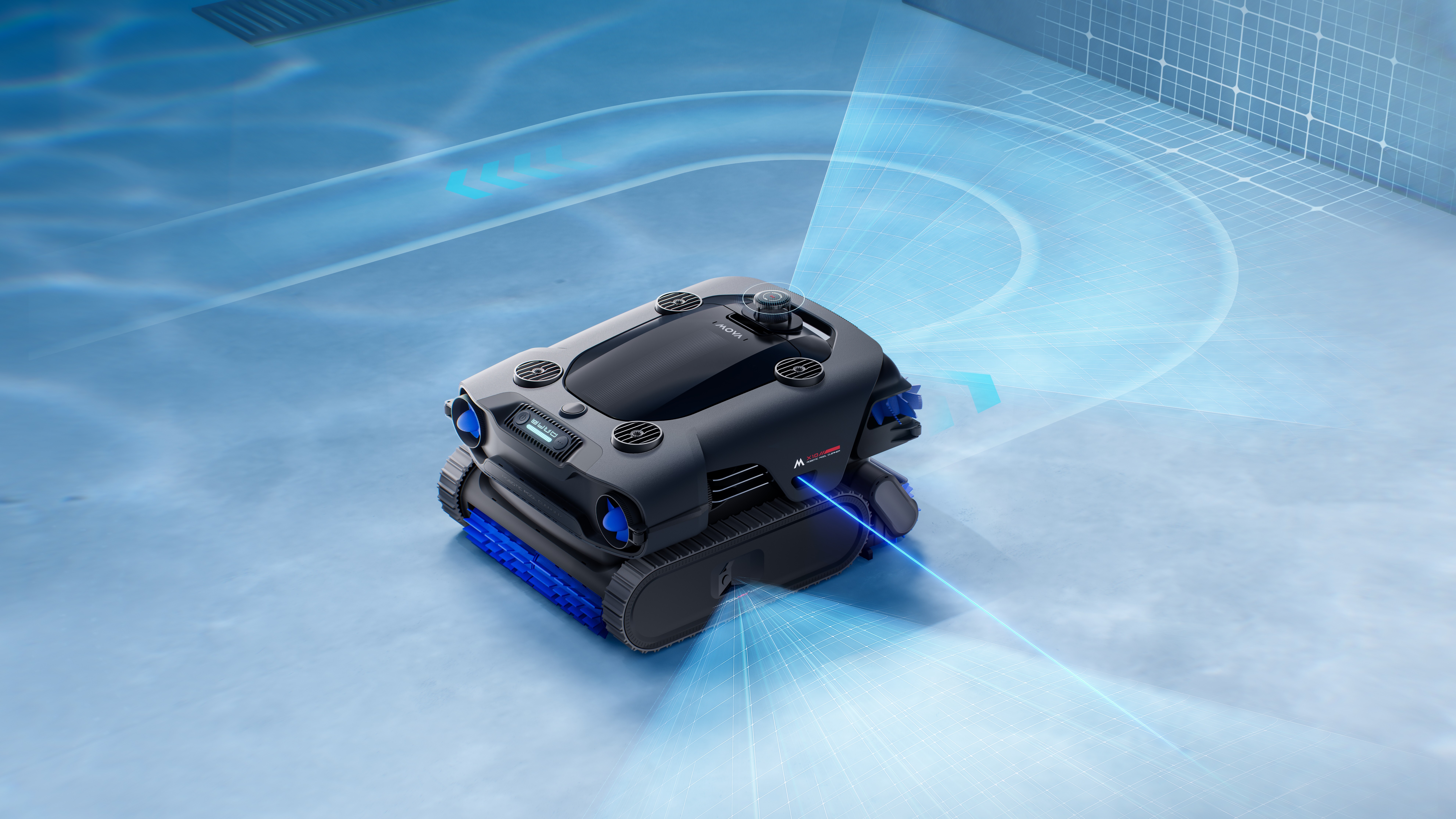 The MOVA RoverX10's underwater mapping.