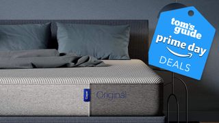 Casper Original mattress with Prime deal graphic overlaid