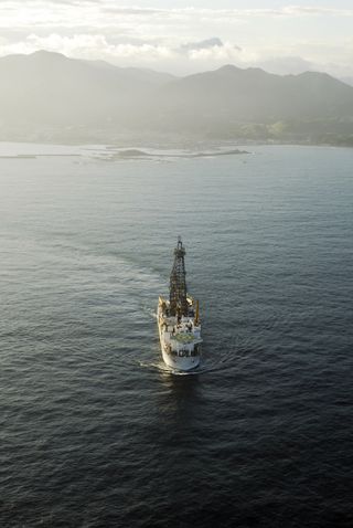 The scientific Deep Sea Drilling Vessel Chikyu.