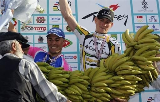Andre Greipel got a unique prize for winning the stage.