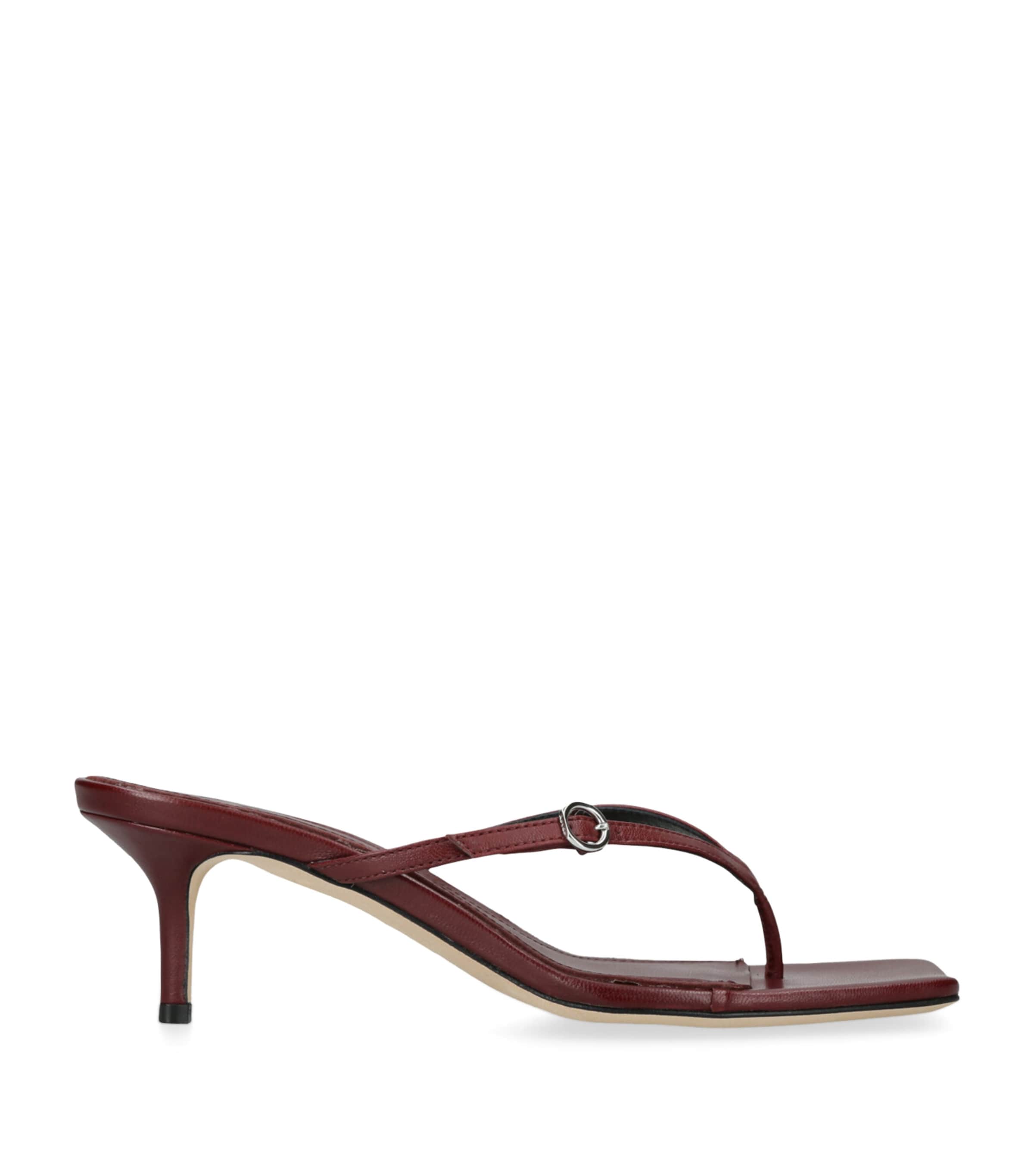 Leather Leigh Heeled Sandals 55