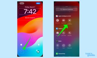 select Visual Intelligence as lock screen shortcut in iOS 18.4