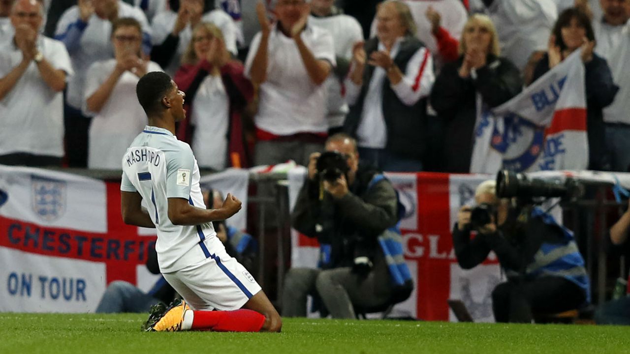 England striker Marcus Rashford