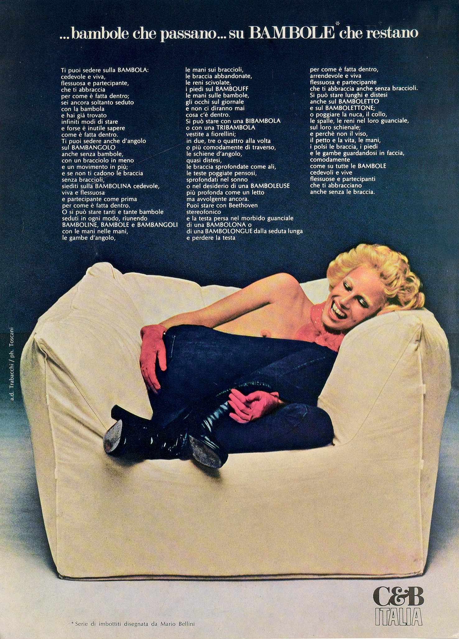 historical B&amp;amp;B Italia advertising campaign