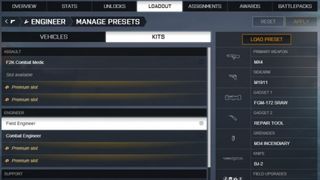 Battlefield 4 preset loadouts