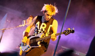 Mikey way onstage in 2011