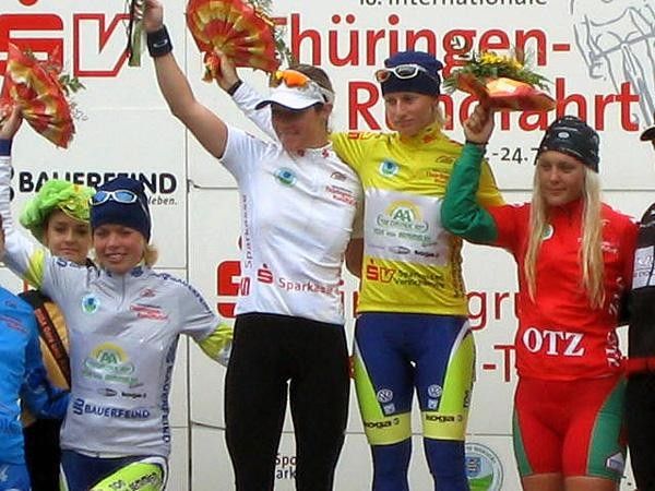 Stage 4 podium