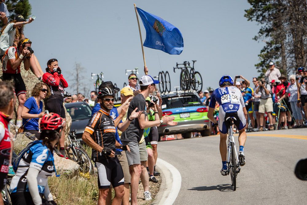 Danny Summerhill (UnitedHealthcare) crests todays Rist Canyon climb