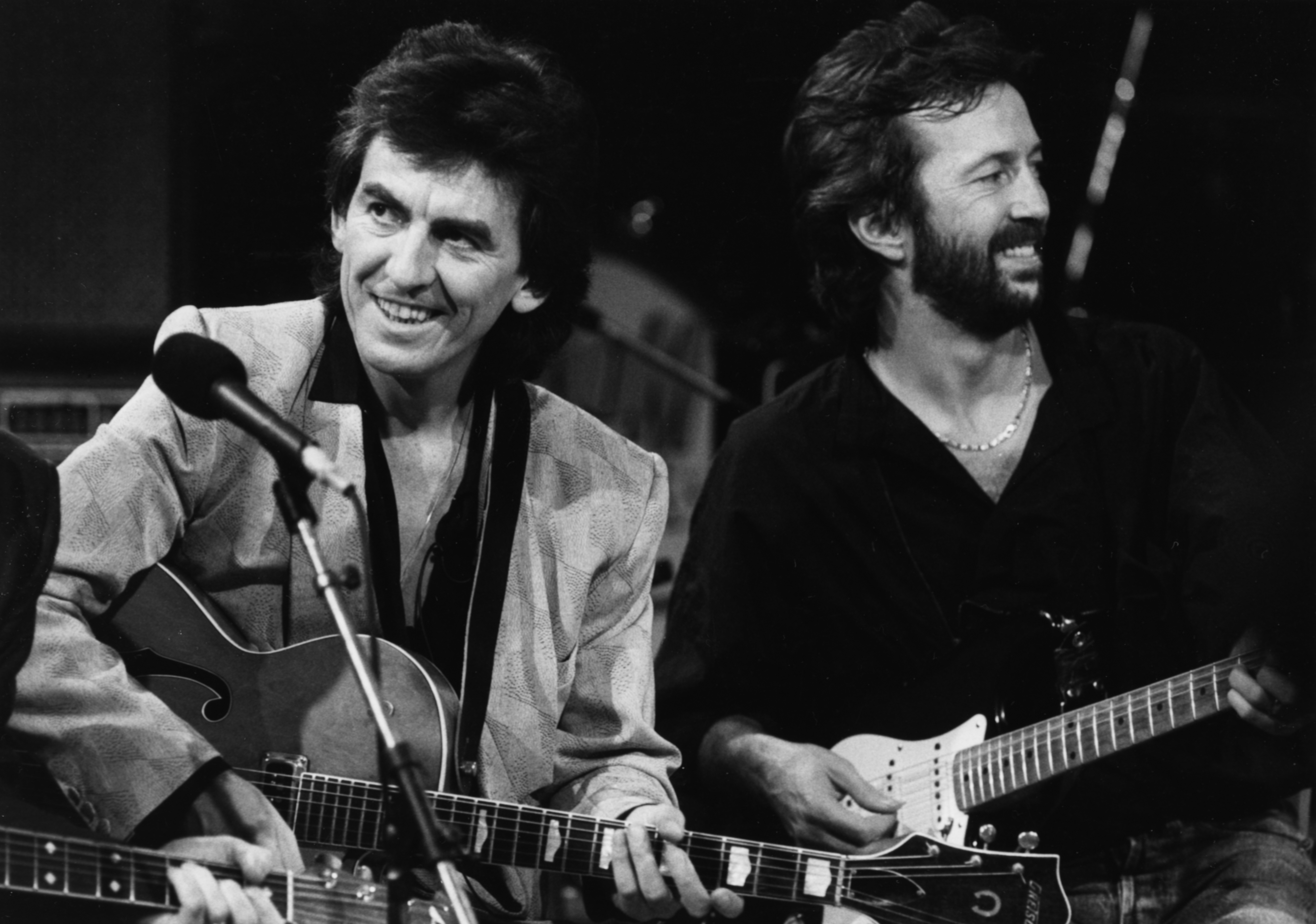 George Harrison and Eric Clapton