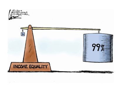 Political cartoon income equality