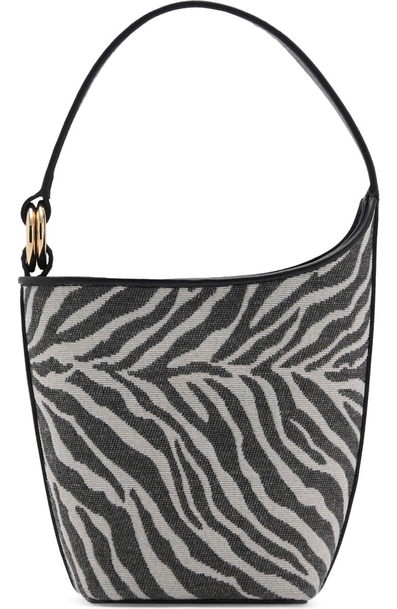 Zebra Print Bucket Bag