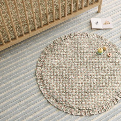 Pink Chicken Spring Floral Playmat