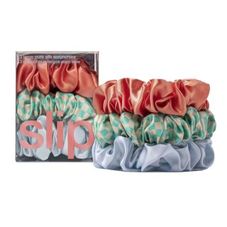 Slip Pure Silk Large Scrunchies - Sea Mist