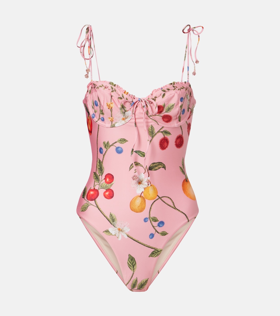 &amp;Eacute;bano Printed Swimsuit in Pink - Agua by Agua Bendita