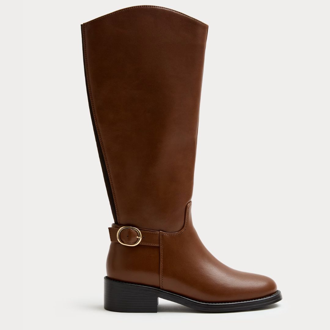 M&S Buckle Knee High Riding Boots