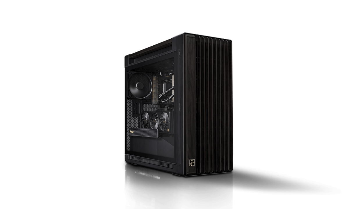 The Asus ProArt PA602 Wood Edition case