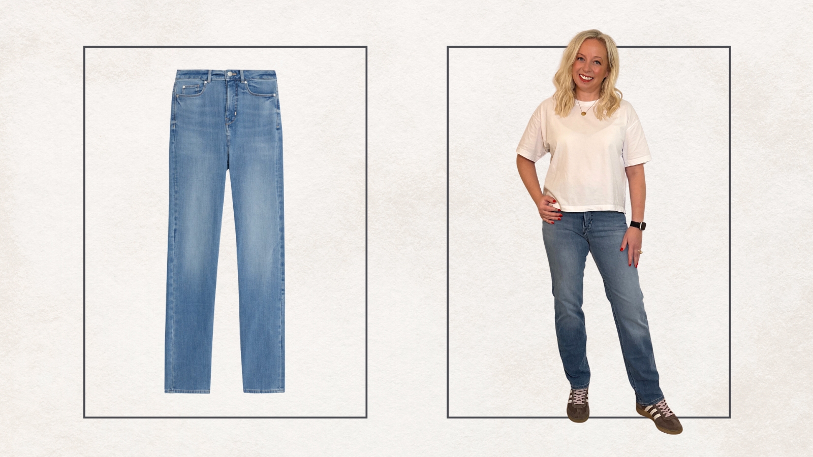 Antonia Kraskowski wearing M&amp;amp;S slimming jeans