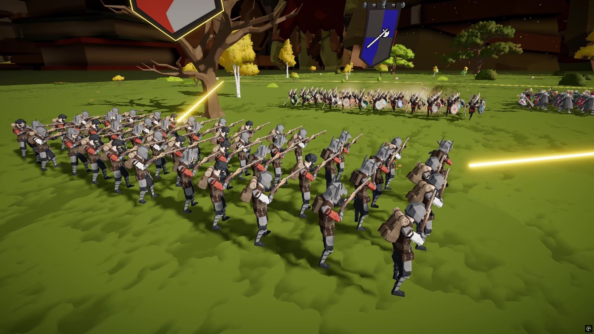 An army does battle in Tabletop Tavern, a RTS roguelike.